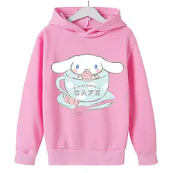 Cinnamoroll Cartoon Dog Cafe Long Sleeves Hoodies