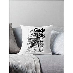 Circle Jerks Throw Pillow