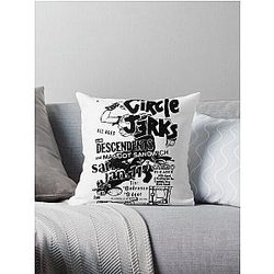 Circle Jerks  Throw Pillow