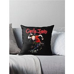Circle Jerks Skank Man Throw Pillow