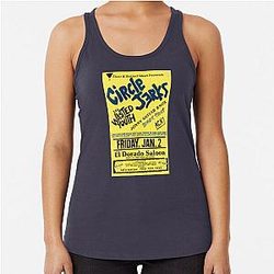 Hard-core Punk Show Flier - Circle Jerks, Wasted Youth 1987 Racerback Tank Top
