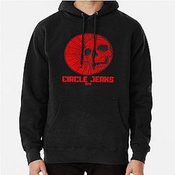 red skull circle jerks vintage vibes Pullover Hoodie