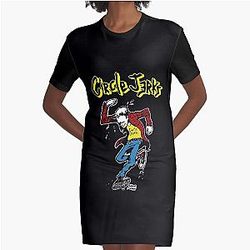 Boys Girls Team Circle Jerks First Day Tour Design Graphic T-Shirt Dress