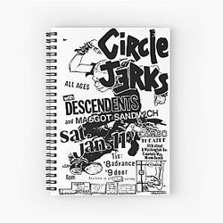Circle Jerks Spiral Notebook