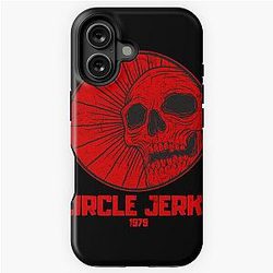 red skull circle jerks vintage vibes iPhone Tough Case