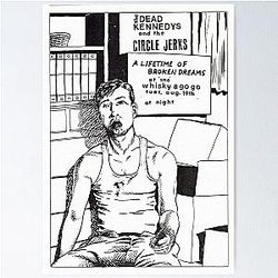 Dead Kennedys Punk Show Flyer with the Circle Jerks Poster