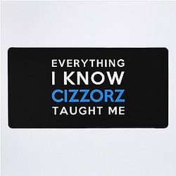 Everything I know Cizzorz Desk Mat