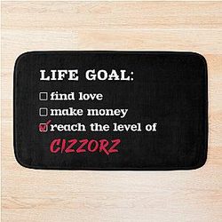 Life Goals Cizzorz Bath Mat