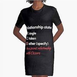 Cizzorz - Relationship Graphic T-Shirt Dress