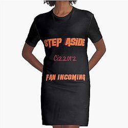 Cizzorz - Step Aside, incoming, Graphic T-Shirt Dress