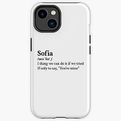 Clairo Aesthetic Quote Lyrics Sofia iPhone Tough Case RB1710