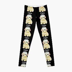 Clairo dog - Clairo dog with headphones puppy Leggings RB1710