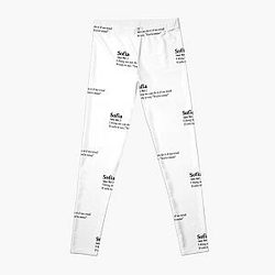Clairo Aesthetic Quote Lyrics Sofia Leggings RB1710