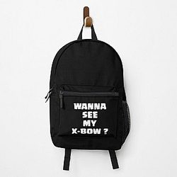 Wanna see my X-Bow? (Black Background) - Clash Royale Design Backpack RB2709