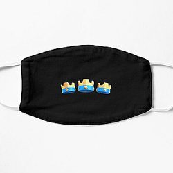 3 Crowns - Clash Royale Design Flat Mask RB2709