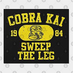 Cobra Kai Poster - Cobra Kai Vintage Tee (Cobra) Poster TP1602