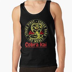 Cobra Kai Tank Tops - Cobra Kai  Tri-Blend Shirt  Tank Top RB1006