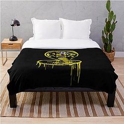 Cobra Kai Bedding Sets - Cobra Kai Logo Throw Blanket RB1006