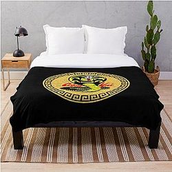 Cobra Kai Bedding Sets - Cobra Kai Logo Throw Blanket RB1006