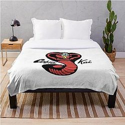 Cobra Kai Bedding Sets - Cobra Kai Red Throw Blanket RB1006