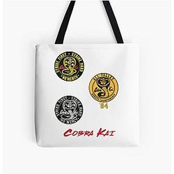 Cobra Kai Bags - Cobra Kai Sticker Pack All Over Print Tote Bag RB1006