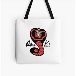 Cobra Kai Bags - Cobra Kai Red All Over Print Tote Bag RB1006