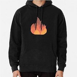 Sapnap Hoodies – Sapnap Fire Print Black Pullover Hoodie