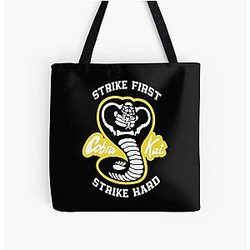 Cobra Kai Bags - Cobra Kai All Over Print Tote Bag RB1006