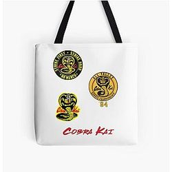 Cobra Kai Bags - Cobra Kai Sticker Pack All Over Print Tote Bag RB1006