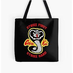 Cobra Kai Bags - Cobra Kai All Over Print Tote Bag RB1006