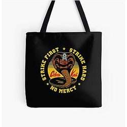 Cobra Kai Bags - Cobra Kai Logo All Over Print Tote Bag RB1006