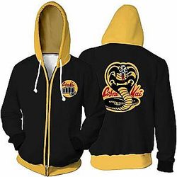 Cobra Kai Jacket - Cobra Kai 3D Printed Zipped Jacket