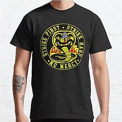 Cobra Kai T-Shirts - Cobra Kai Vintage Design Classic T-Shirt RB1006