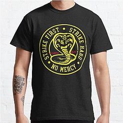 Cobra Kai T-Shirts - Strike First Classic T-Shirt RB1006