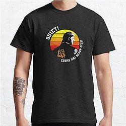 Cobra Kai T-Shirts - Cobra Kai Quiet! Classic T-Shirt RB1006