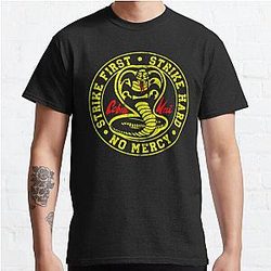 Cobra Kai T-Shirts - Strike First Classic T-Shirt RB1006