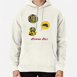 Cobra Kai Hoodies - Cobra Kai Sticker Pack Pullover Hoodie RB1006