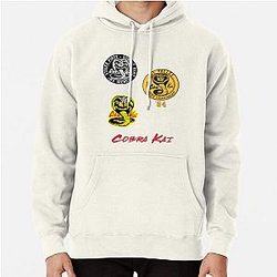 Cobra Kai Hoodies - Cobra Kai Sticker Pack Pullover Hoodie RB1006