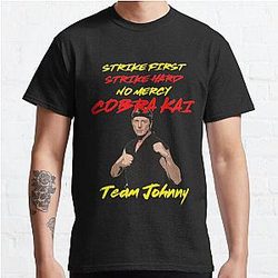 Cobra Kai T-Shirts - Cobra Kai Team Johnny Classic T-Shirt RB1006