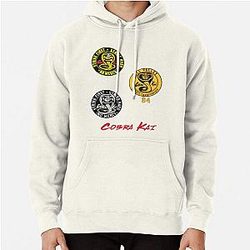 Cobra Kai Hoodies - Cobra Kai Sticker Pack Pullover Hoodie RB1006