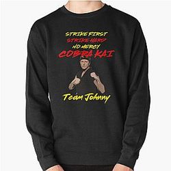 Cobra Kai Sweatshirts - Cobra Kai- Team Johnny Pullover Sweatshirt RB1006