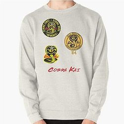Cobra Kai Sweatshirts - Cobra Kai Sticker Pack Pullover Sweatshirt RB1006
