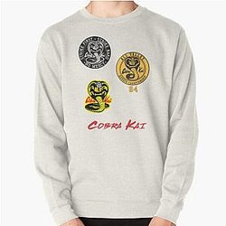 Cobra Kai Sweatshirts - Cobra Kai Sticker Pack Pullover Sweatshirt RB1006