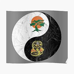 Cobra Kai Posters - Cobra Kai Yin-Yang design Poster RB1006