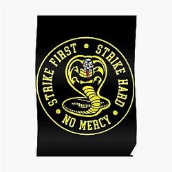 Cobra Kai Posters - Cobra Kai Cobra  Poster RB1006