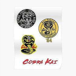 Cobra Kai Posters - Cobra Kai Sticker Pack Poster RB1006