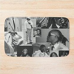 Cochise - B&W Collage Bath Mat