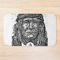 COCHISE ink portrait.1 Bath Mat