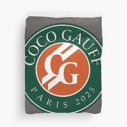 Coco Gauff Paris Duvet Cover