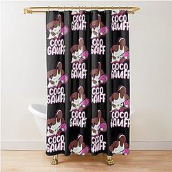 Coco Gauff Tennis Art Shower Curtain